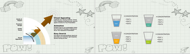 灰色卡通手绘通用PPT模板-6
