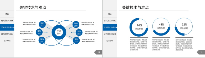 简约精致毕业论文答辩PPT模板-8