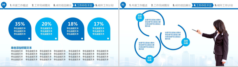 商务工作年终总结·新年计划PPT模板-16