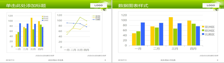 绿色梦幻风格环保通用PPT模板-5