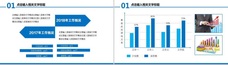 财务统计数据分析通用工作计划PPT模板-4