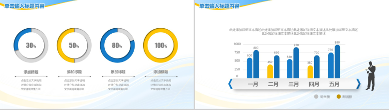 线条背景述职报告工作总结PPT模板-14