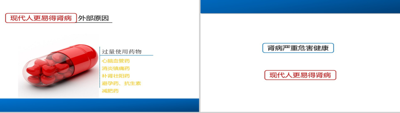 蓝白主题护士医学PPT模板-18