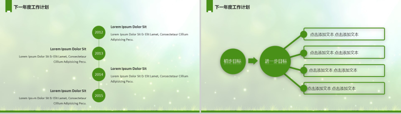 绿色清新工作计划年终总结PPT模板-18