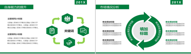 年终总结汇报扁平化PPT模板-9