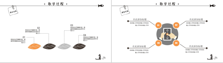 卡通黑色猫咪教师教学汇报课件-10