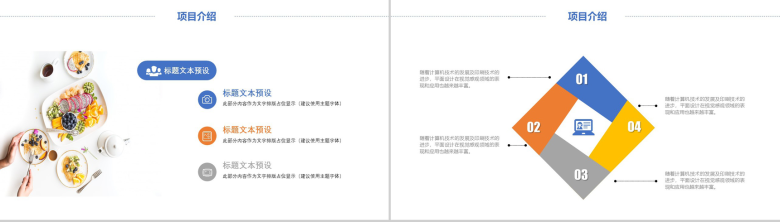 创意休闲实用项目介绍PPT模板-12