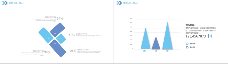 蓝色手绘唯美大气建筑项目策划工作总结PPT模板-8