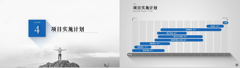 蓝灰商务企业咨询商务演示PPT模板-12