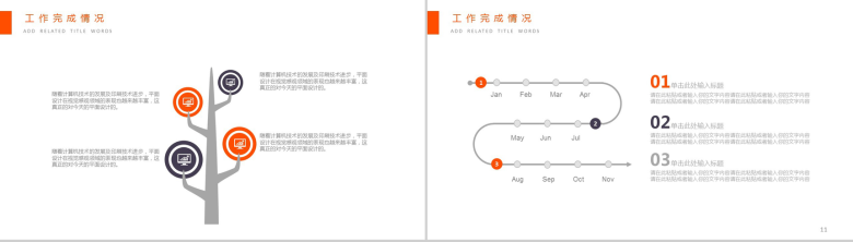 简洁简约商务人力资源教育培训工作总结PPT模板-6