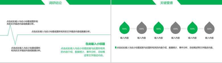 绿色简约商务市场调查工作汇报PPT模板-13