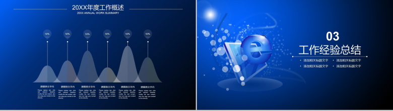 蓝色大气商务科技年度工作总结PPT模板-7