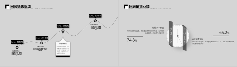 大气震撼狼广告视觉设计动态工作总结PPT模板-3