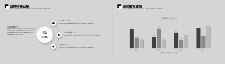 大气震撼狼广告视觉设计动态工作总结PPT模板-4