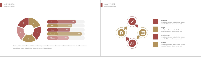 淡雅胶卷背景影视广告设计工作总结工作计划PPT模板-4