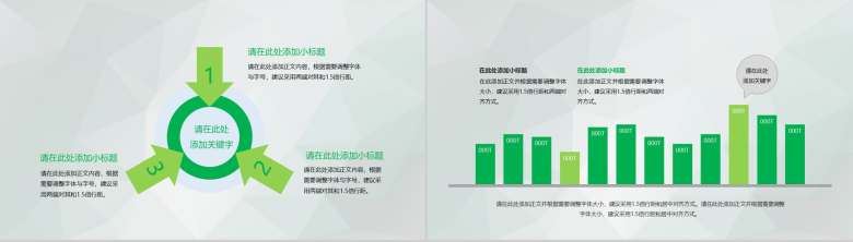 大气商务节能环保公益活动会汇报总结PPT模板-5