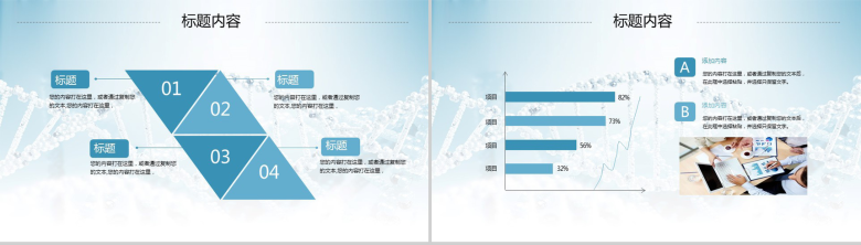 大气精美动态DNA基因医疗医学项目报告工作总结PPT模板-10