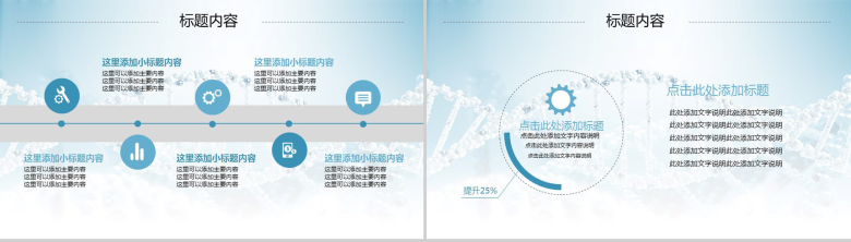 大气精美动态DNA基因医疗医学项目报告工作总结PPT模板-15