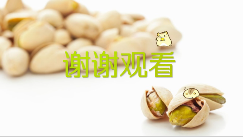 清新卡通呆萌坚果零食企业产品宣传展示PPT模板-12