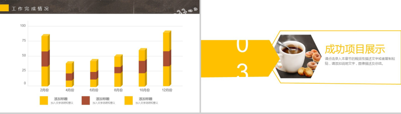 大气简约休闲下午茶咖啡产品推广宣传年终总结汇报PPT模板-7