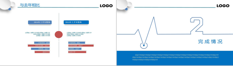 蓝色精致微粒体公司年度总结报告PPT模板-5