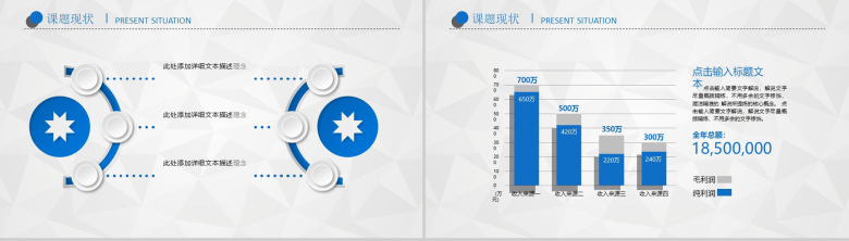 蓝色微粒体大气现代简约述职报告工作总结汇报PPT模板-15