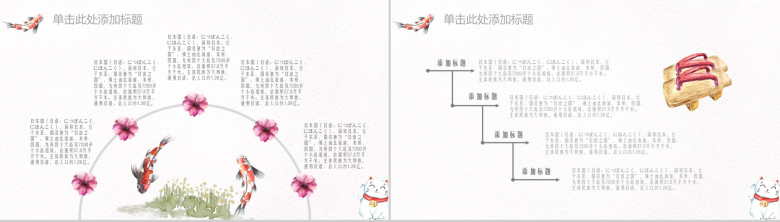 创意简约小清新日式水彩风格年终汇报总结PPT模板-4