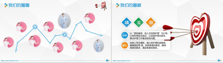 扁平化大气精准圈医学医疗医药行业汇报总结PPT模板-2