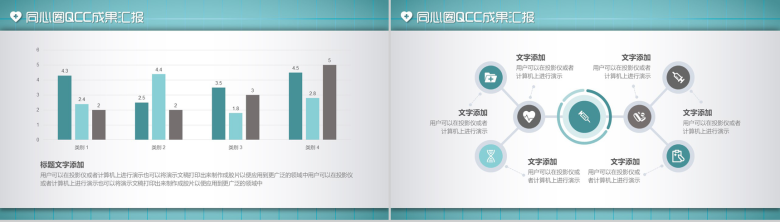 创意大气同心圈医疗医药研究成果汇报PPT模板-5