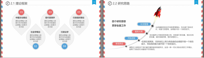 淡雅简约创意信件风设计毕业论文答辩PPT模板-6