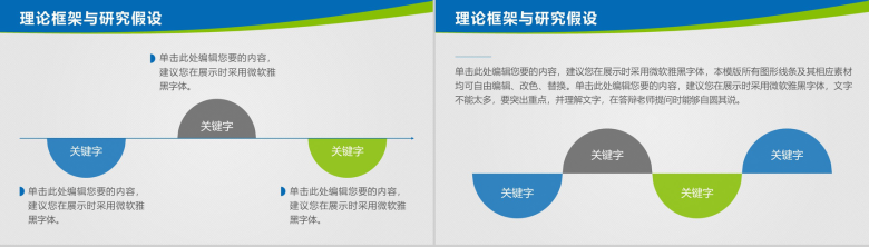 清新蓝绿商务简约毕业论文答辩论文提纲格式动态PPT模板-8