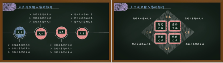 新课程新理念黑板风教育教学培训PPT模板-10