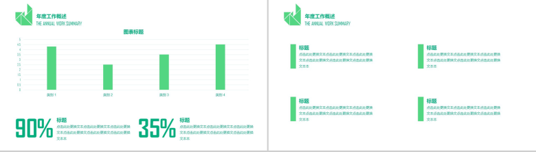 绿色清新城市规划建设工作汇报总结PPT模板-4