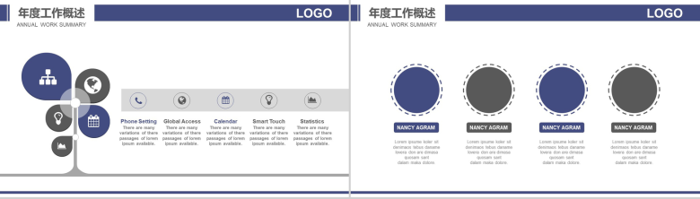 白色简洁商务房产建筑施工年度工作总结报告PPT模板-4