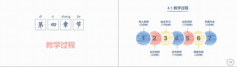 微立体简约教师说课演讲教学培训PPT模板-7