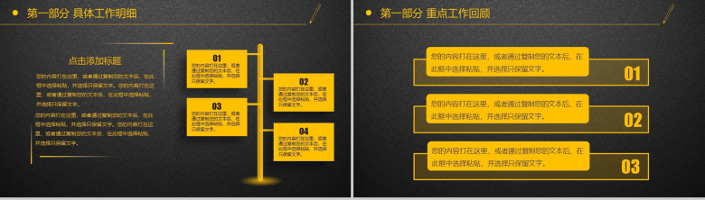 黑金大气述职报告工作汇报年终总结PPT模板-4