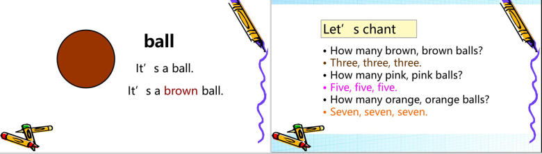 创意铅笔手绘小学生教学英语演讲汇报PPT模板-10