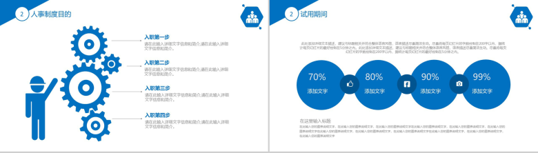 蓝色商务实用员工入职培训礼仪培训PPT模板-7