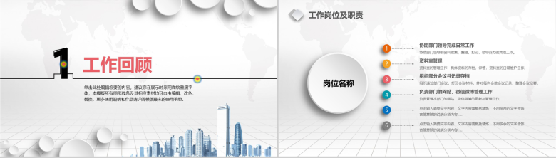 框架完整实用个人总结述职报告PPT模板-3