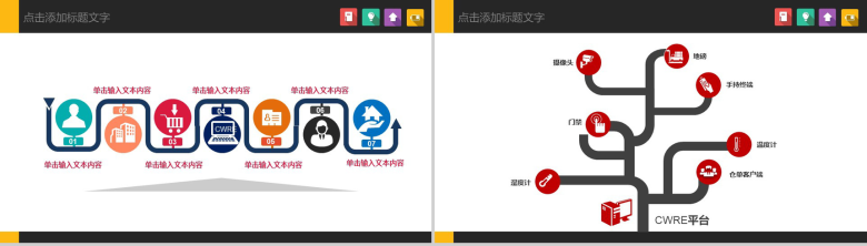 黄色物流运输叉车搬运仓储管理PPT模板-4