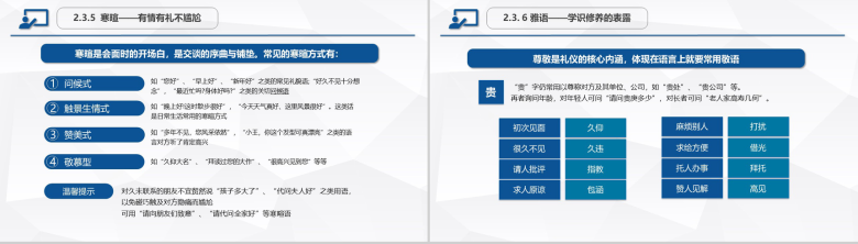 框架完整精美全面商务职场礼仪常识PPT模板-18