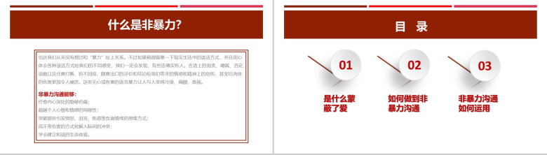 框架完整实用非暴力沟通交流教育PPT模板-2