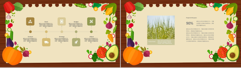 创意精美木质背景食品安全汇报PPT模板-10