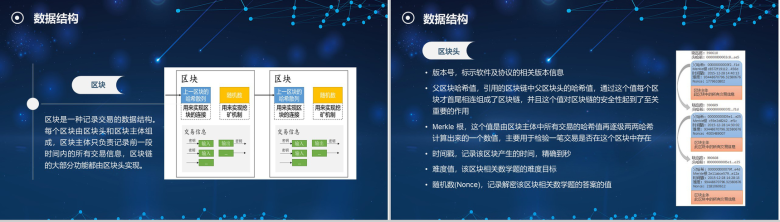 科技互联网高端区块链介绍PPT模板-12