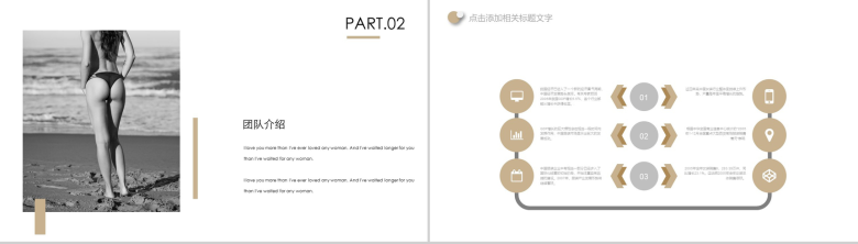 小清新商务时尚服装行业工作汇报总结PPT模板-5