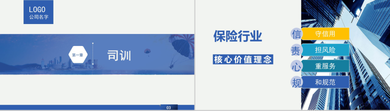 保险行业早会汇报内容PPT模板-3