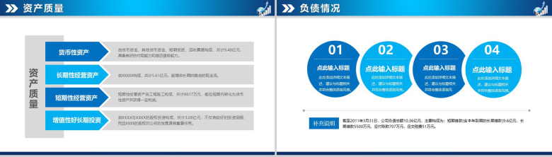 蓝色扁平风财务数据分析报告PPT模板-11