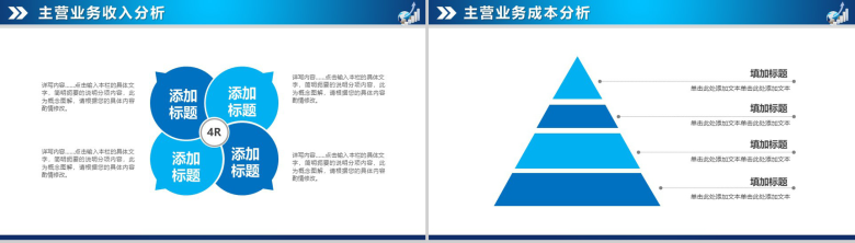 蓝色扁平风财务数据分析报告PPT模板-13