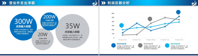 蓝色扁平风财务数据分析报告PPT模板-17