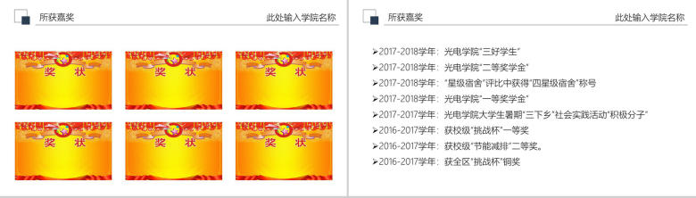 严谨实用国家奖学金PPT动态模板-4